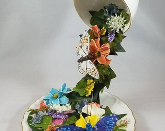 Levitating Floral Tea Cup