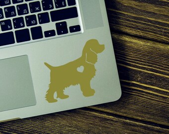 Cocker Spaniel Sticker Cocker Spaniel Decal Spaniel Silhouette Car Laptop Vinyl Decal Sticker