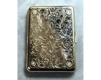 Paris Two-sided Slim Pocket Cigarette Case, Brand-new Made in Germany by Hansaware 842/N 82