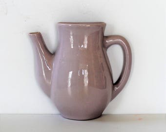 Vintage K’s Collection ceramic teapot wall pocket, lavender ceramic wall pocket/vase, cottage décor, farmhouse décor
