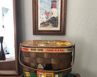 Authentic 1960s Caro Nan Basket Purse