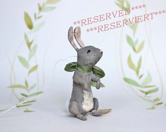 RESERVIERT ++ Nostalgische Wattefigur Christbaumornament Hase Spun Cotton Filasophie
