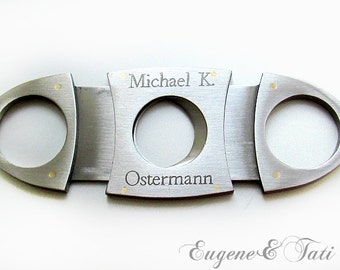 Cigar Cutter. Personalized Cigar Cutter. Engraved Cigar Cutter. Groomsmen Gift Sets. Custom. Gift for Men. Groomsman. Guillotine Cutter
