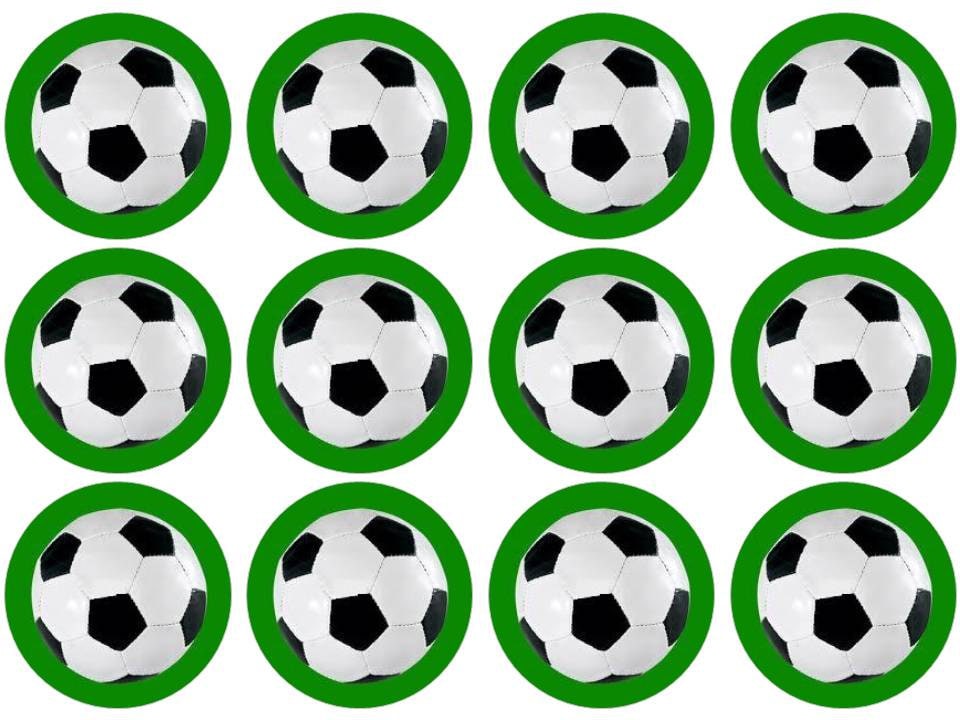 Soccer Ball Edible Sugar Decorations Cool 15 Football Soccer Cupcake Toppers Edible Inspiration Design Soccer Ball Edible Sugar Decorations Fascinating 15 Football Soccer Cupcake Toppers Edible Inspiration Design