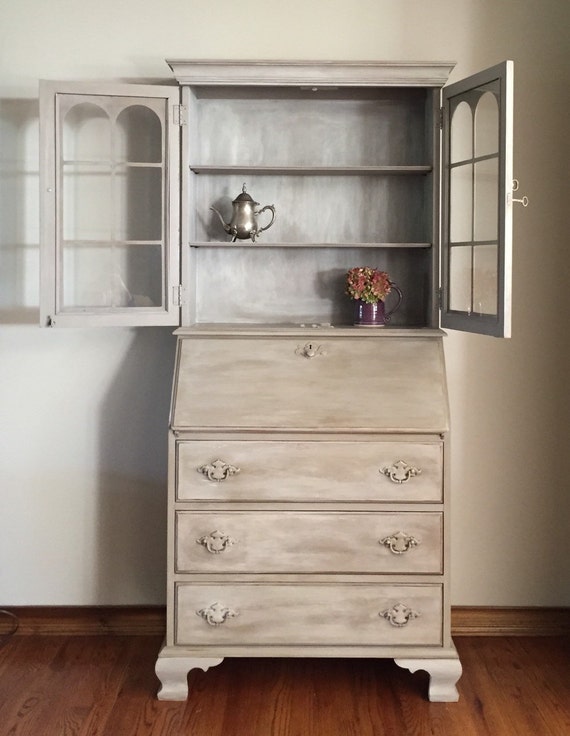 Vintage/Antique Secretary Desk/Hutch Refinished Hand Like this item? - Vintage/Antique Secretary Desk/Hutch Refinished Hand