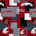 Washington State University Fabric- Go Cougs! - Sykel Enterprises Fabrics- 100% Cotton Fabric