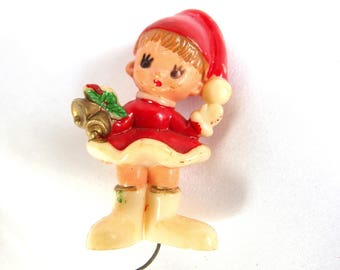 Elf Plastic Pick, Vintage Hong Kong Girl Elf