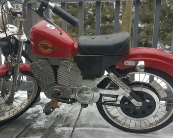 Children's Harley Davidson Pedal Bike, Kid's Bike, Antique Bicycle, Collector, Boy's, Girl's, Ride On Toy, Motorcycle, Vintage Bicycle