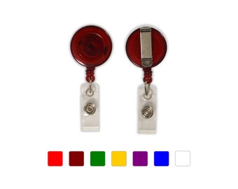 Translucent Badge Reel w/ Slide Clip