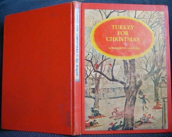 Turkey for Christmas, Marguerite DeAngeli, Hardback 1965, Vintage Children's Holiday Book