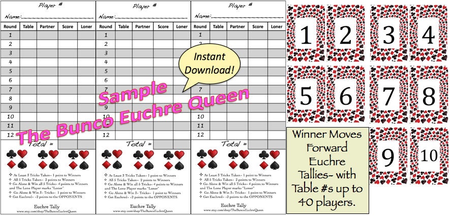 Euchre Tallies Winner Moves Forward - Il Fullxfull.1415142451 Ghyr