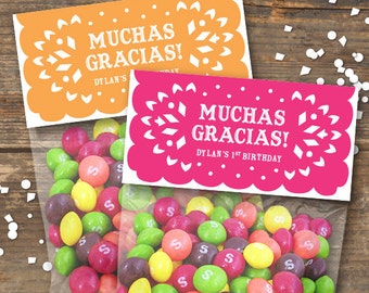 Fiesta Bag Toppers Printable - Papel Picado