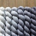 Hand Dyed Yarn Mini, Fingering Weight 4ply, 75/25 Superwash Merino Nylon, Mini Skein Set, Gray Gradient Mini Set on Gentle Sock