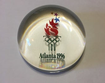 1996 Atlanta Olympic Glass Paperweight