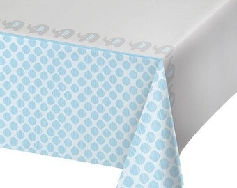 Little Peanut Blue Elephant Tablecover Baby Shower Table Cloth Tableware Party Supplies