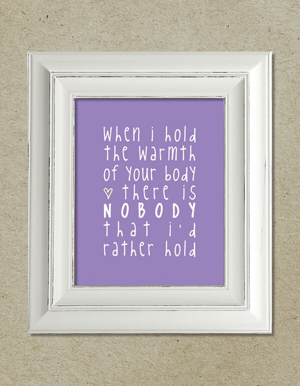 kings of leon art print / beautiful war lyrics / unframed