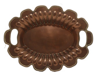 Art Nouveau Copper Tray