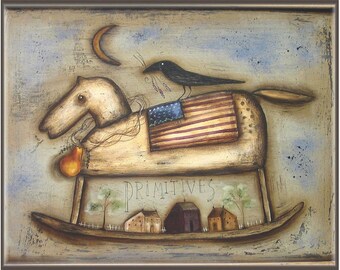 Old Prim Horse - Painted by Terrye French, E-Pattern