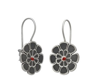 poppy-flowers-silver-earrings-ancient-greek-inspiration-romantic-jewellery-art-nouveau-greek-design