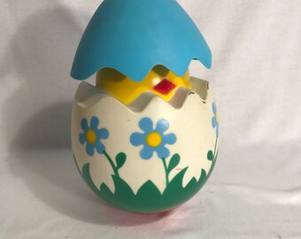 Old ROLY egg chick toy Marshal SA child Made in France Vintage