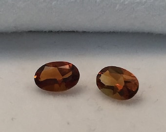 6 x 4mm, Rich Madeira Citrine Oval