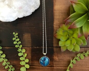 Fluid Art Jewelry - Wearable Art Neclace