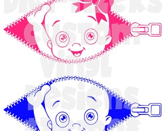 Digi-Tizers Peek-a-boo Baby in zipper maternity (SVG Studio V3 JPG)