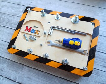Montessori toy for boy Montessori Screw board Practical life toy Montessori materials Fine motor skills toy Personalized wooden toy gift