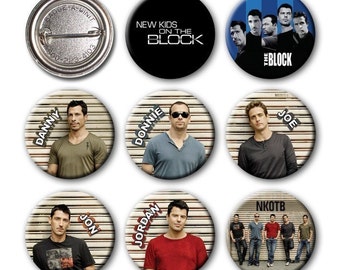 New Kids on the Block - NKOTB - Pinback Buttons (set of 8) no.4