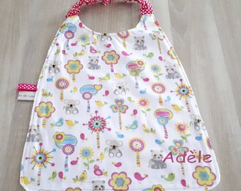 Bib/towel personalized name KOALAS.