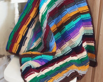 Striped Crochet Blanket