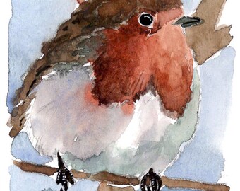 ACEO Limited Edition - Good-bye, in watercolor