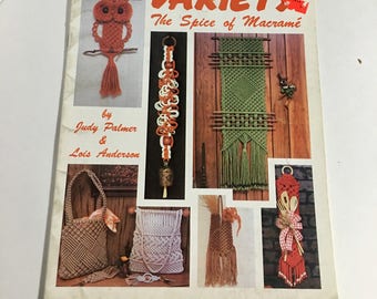 Vintage Macrame Instructions Variety Owls Handbag