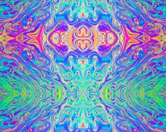 12" x 12" Oracal Patterned Vinyl - Rainbow Swirl by Sparkle Berry