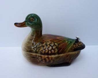 Vintage duck tureen by Subtil Portugal