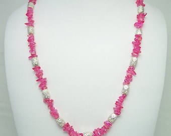 Mystic Pink Topaz Necklace Set 162S