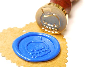 CUTE GENTLEMAN OCTOPUS Wax Seal Stamp or Wax Stick Box Set