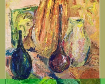 5 still-lives. Gouache, paper