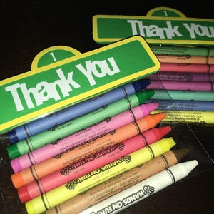 ELMO PARTY FAVORS, Elmo Birthday Party, Sesame Street Birthday Decoration, Disney Birthday Party, Elmo crayons