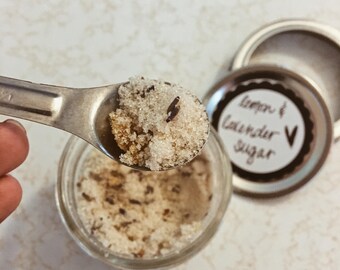 lemon & lavender infused sugar