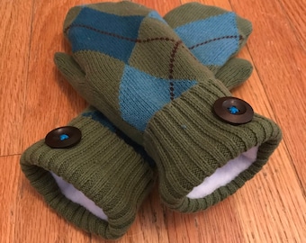 UpCycled Sweater Mittens Adult Size