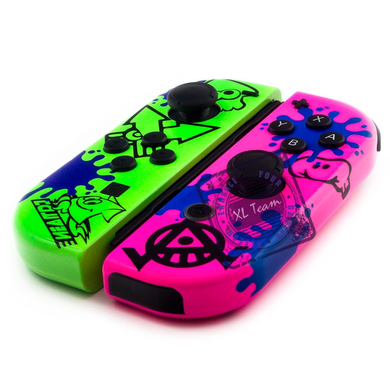 Custom Splatoon 2 Ink Themed Nintendo Switch Joy-Con JoyCon