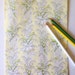 Vintage Wrapping Paper. Wedding Gift Wrap. Bells and Flowers. Silver. Yellow. White. Scrap Paper. Crafting. Scrapbooking. Decoupage.