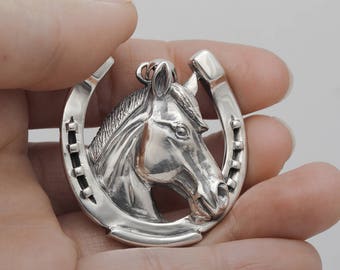 Horse Sterling Silver Pendant