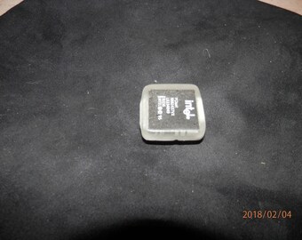 Resin-Encased CPU Chip with Paperclip on Back