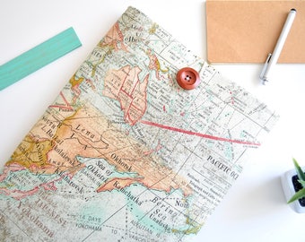 Maps iPad Pro Case 9.7", 10.5", 12.9" iPad Pro Cover Padded iPad Sleeve or Custom Sized Tablet Case