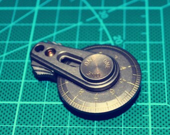 New Pocket EDC Titanium Rolling Ruler Craft Supplies Measuring Tool without Tritium tube