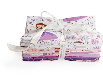 Sofia the First Fat Quarter Bundle by Camelot Design Studio for Camelot Fabrics - 15 Fat Quarters - Sofia the First Fabrics