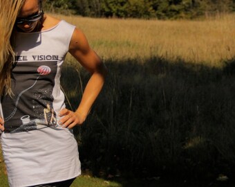 TUNNEL VISION tee-shirt dress