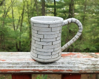 Stone Mug, Speckled Mug, Ceramic Mug, Wheel Thrown Mug, Stoneware Mug, Handmade Mug